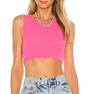 Lovers and Friends Lydia Hot Pink Cropped Tank